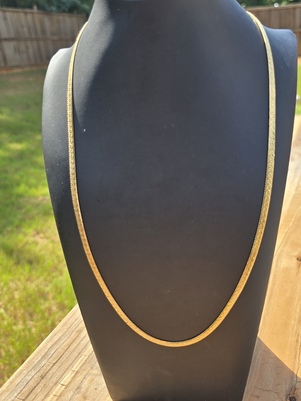 Elegant Gold Herringbone Chain Necklace for Women